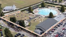 Sıcaktan bunalanlar havuza akın etti: Metrelerce kuyruk oluştu