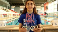 Yüzme korkusunu yenip şampiyon olan Beyza: Hedefim olimpiyatlar