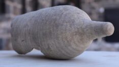 Diyarbakır’da bulunan 1700 yıllık amfora müzeye teslim edildi