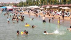 Eskişehir’in yapay plajına yoğun ilgi