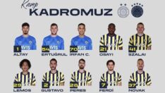 Fenerbahçe’nin kamp kadrosu belli oldu