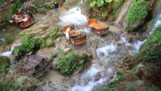 Harbiye Şelalesi’nde sıcak hava yoğunluğu
