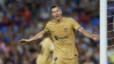 Lewandowski doğum gününde Barcelona’yı sırtladı