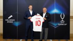 TFF Başkanı Büyükekşi, UEFA Başkanı Ceferin ile bir araya geldi