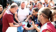 Trabzonspor’u Danimarka’da taraftarı karşıladı