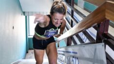 512 basamaklı merdivende kıyasıya mücadele