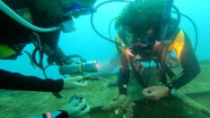 Antalya’da tarihi batıkta mühimmat