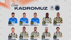 Fenerbahçe’nin Rennes maçı kamp kadrosu açıklandı