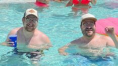 Görenler inanamadı… ABD’li adam havuzda yüzerken “ikizini” buldu