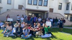 Öğrencilerden eylem: Yurt sorununa çözüm için odaları birleştirdiler