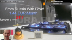 Putin hayranı Rus, canlı yayında 24 saat doğal gaz yakıyor