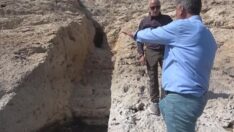 Van Gölü çekilince 11 basamaklı liman ortaya çıktı