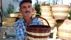 Yarım asırdır sepet örüyor