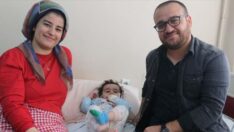 Doğuştan yemek borusu kapalı olan Tarık bebek sağlığına kavuştu