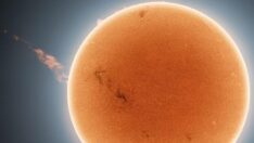 Güneş’ten çıkan devasa bulut astrofotoğrafçı tarafından yakalandı