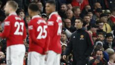 Manchester United’ın yıldızı Ronaldo, Tottenham maçı bitmeden stadı terk etti!