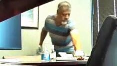 Mide bulandıran olay: Kadının şişesine idrarını yaptı, gizli kamerada yakalandı