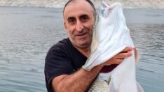 Oltasına 1,5 metre uzunluğunda turna balığı takıldı