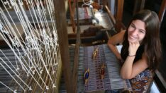 Padişah kaftanı dokumasını öğrenmek için ABD’den kalkıp geldi