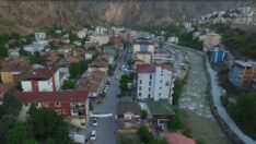 Su altında kalacak ilçede son güreşler yapıldı