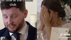 Düğünde krizin eşiğinden dönüldü: Damat mikrofonu eline alınca…