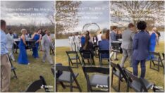 Düğünde şaşkınlık yaratan olay: Damat tabutla geldi