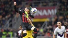Fiorentina’yı son dakika golüyle yenen Milan zirve takibini sürdürdü