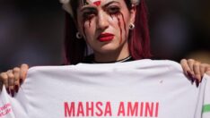 İran taraftarının protestosu Galler maçında da devam etti