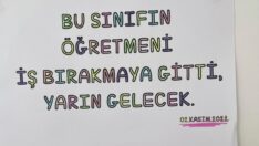 Öğretmenler bugün iş bıraktı