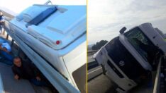 Osmaniyespor taraftarlarını taşıyan minibüs kaza yaptı: 1 ölü, 10 yaralı