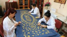 Şehzade Mustafa’nın sanduka örtüsü, Olgunlaşma Enstitüsü’nde işleniyor