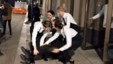 Nusr-Et’i basan aktivistler yaka paça atıldılar