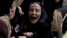 Özge Ulusoy’un babası askeri törenle uğurlandı