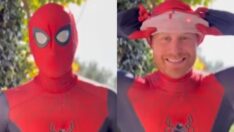 Prens Harry, ailelerini kaybeden çocuklar için Örümcek Adam kılığına girdi