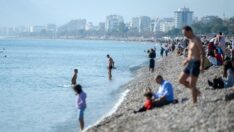 Antalya’da ocak ayında yaz görüntüsü