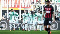 Milan’a bir darbe de Sassuolo’dan