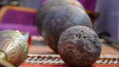 500 yıllık top gülleler koruma altında