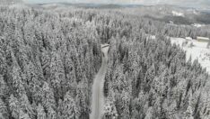 Ballıdağ karla kaplandı