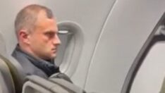 Fenerbahçe taraftarının uçakta Adana Demirspor maçının yan hakemine büyük tepkisi