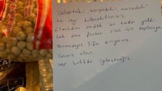 Öğrenciler depremzedeler için yurt odalarına yiyecek bıraktı