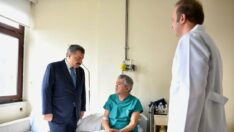 Bakan Koca, yangın çıkan hastanede incelemelerde bulundu