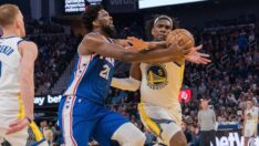 Joel Embiid fırtınasını, Warriors yıldızları dindirdi!