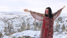 Peribacaları kar altında başka güzel