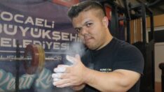 Şampiyon halterci Serkan Çakmaz, Dünya Şampiyonası için çalışıyor! Ağırlığının 3 katını kaldırıyor