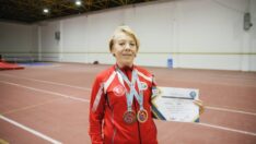 67 yaşındaki master atlet Ayşe Babür rekora doymuyor
