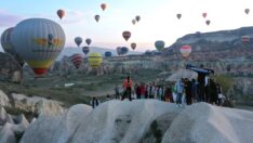 Bayramı gökyüzünde karşıladılar