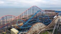 Lunaparkta panik… 70 metre yüksekte asılı kaldılar