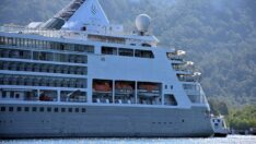 Marmaris’e sezonun ilk kruvaziyeri 450 yolcusuyla geldi