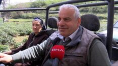 Rize’de görenlerin ilgisini çeken cip