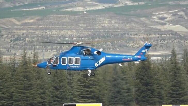 Yerli helikopter GÖKBEY, TS1400 motoruyla ilk uçuşunu yaptı